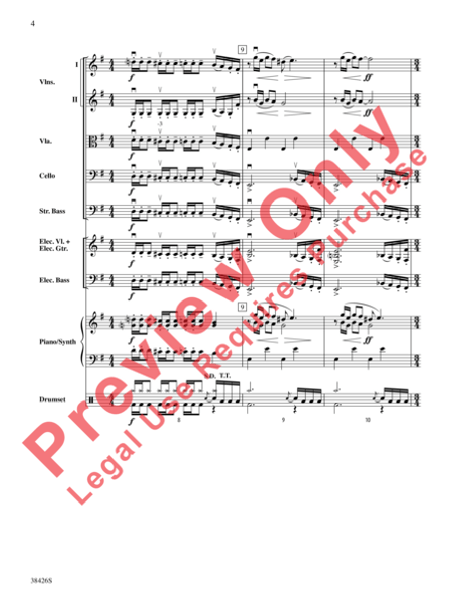 A Mad Russian's Christmas String Orchestra scores gallery preview page 5