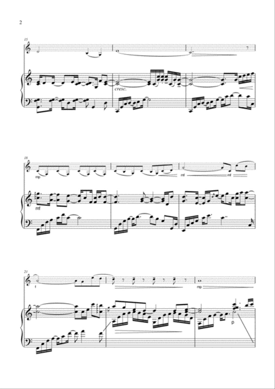Carry (with Clarinet Obbligato) Woodwind Duet scores gallery preview page 2