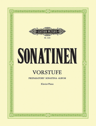 Book cover for Preparatory Sonatina Album for Piano