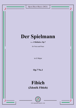 Fibich-Der Spielmann,in G Major