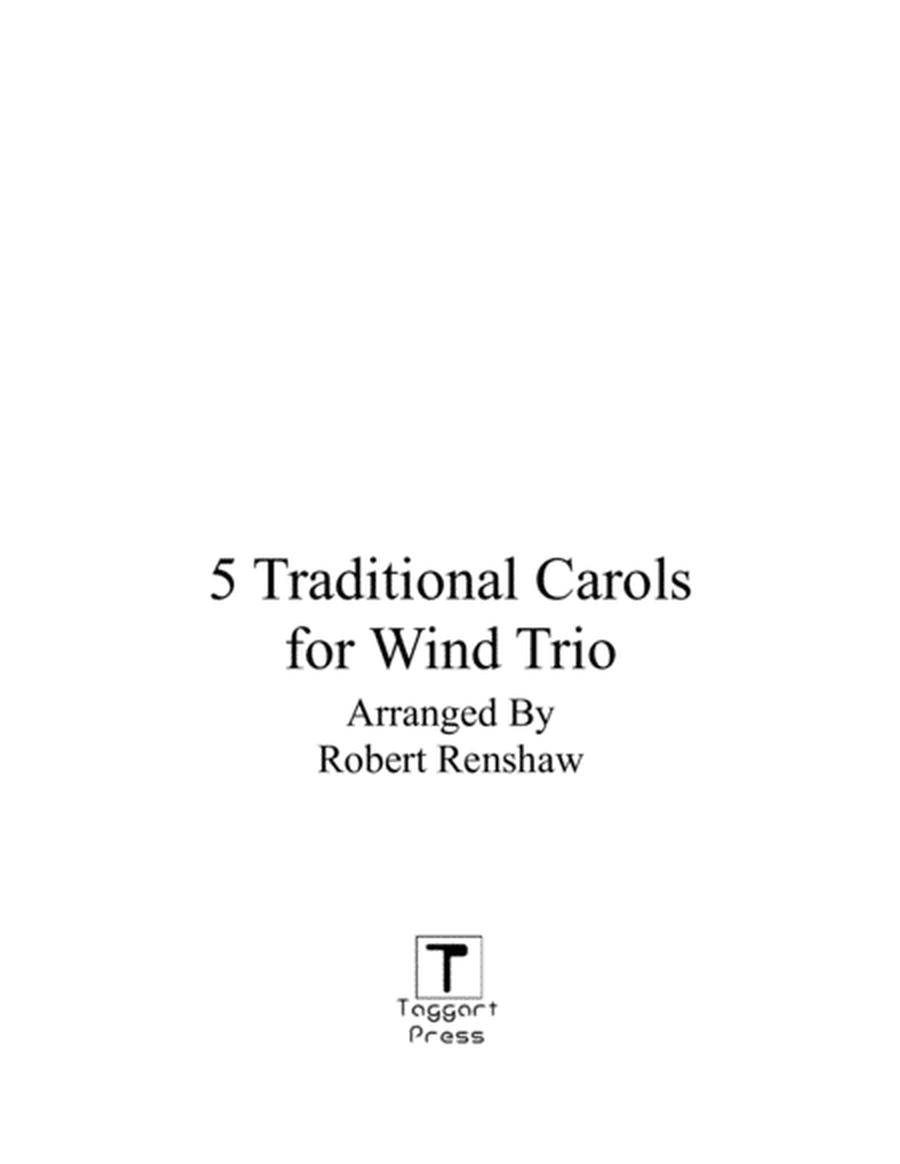 5 Traditional Carols for Woodwind Trio (FL, Ob, CL) image number null