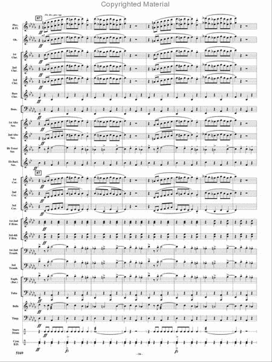 Rolling Thunder Concert Band scores gallery preview page 15