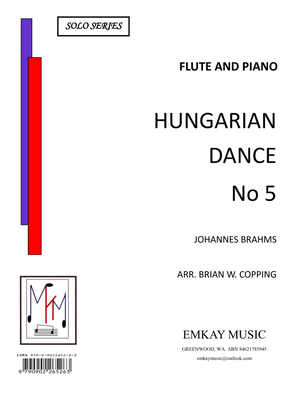 Book cover for HUNGARIAN DANCE NO5 – FLUTE & PIANO