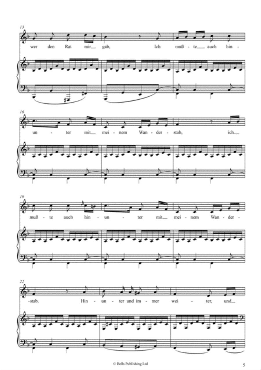 Die schone Mullerin, Op. 25 (D. 795) Medium-High Voice scores gallery preview page 5