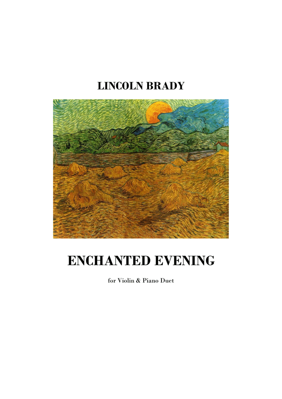 ENCHANTED EVENING - Violin & Piano Duet Violin scores gallery preview page 1