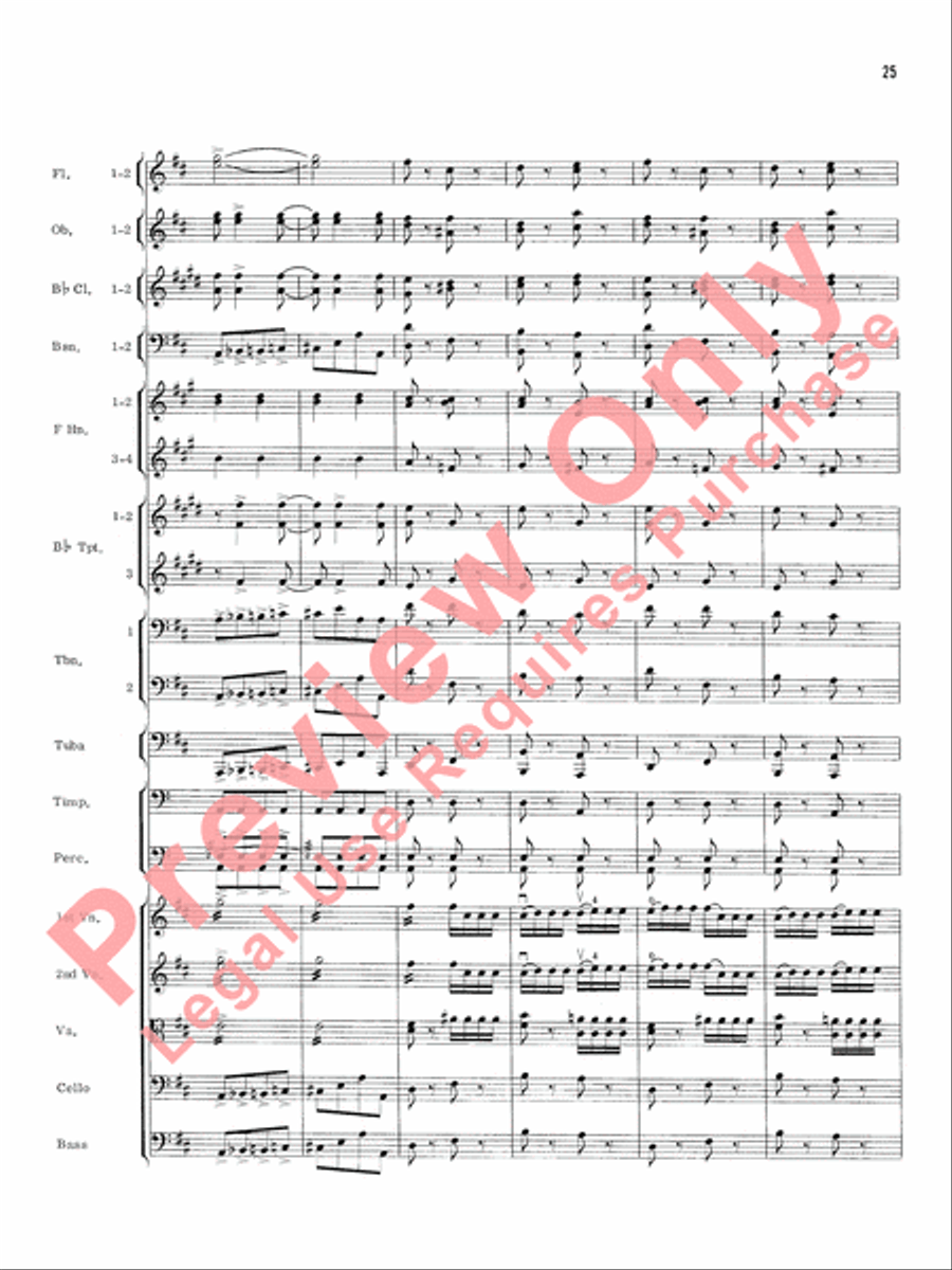 William Tell Overture Full Orchestra scores gallery preview page 28