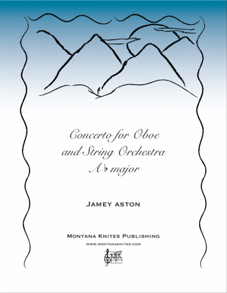 Far and Away: Concerto for Oboe and String Orchestra in A flat Major (8 1/2 x 11) Chamber Orchestra scores gallery preview page 1