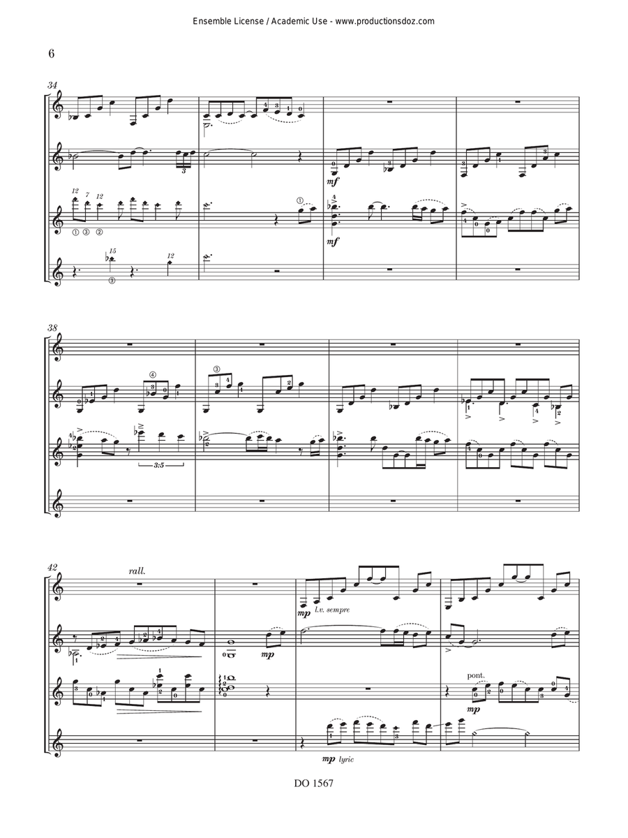 Turn to the Sea Guitar Ensemble scores gallery preview page 6