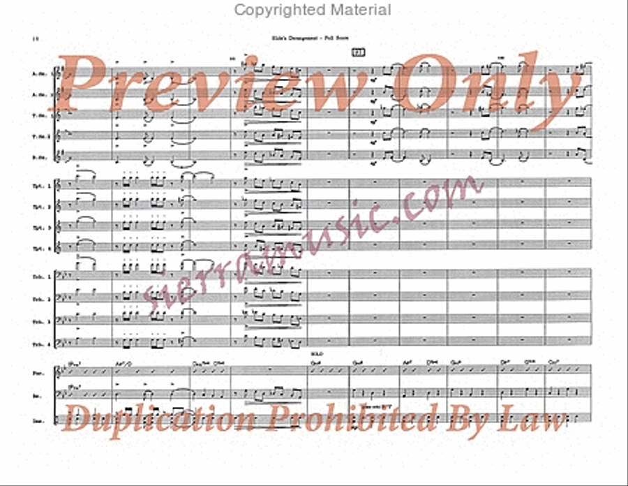 Slide's Derangement Slide's Derangement Big Band scores gallery preview page 11