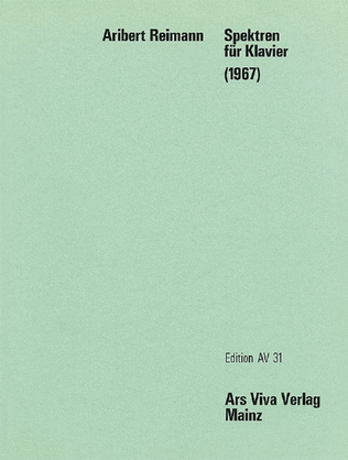 Book cover for Spektren Piano 1976