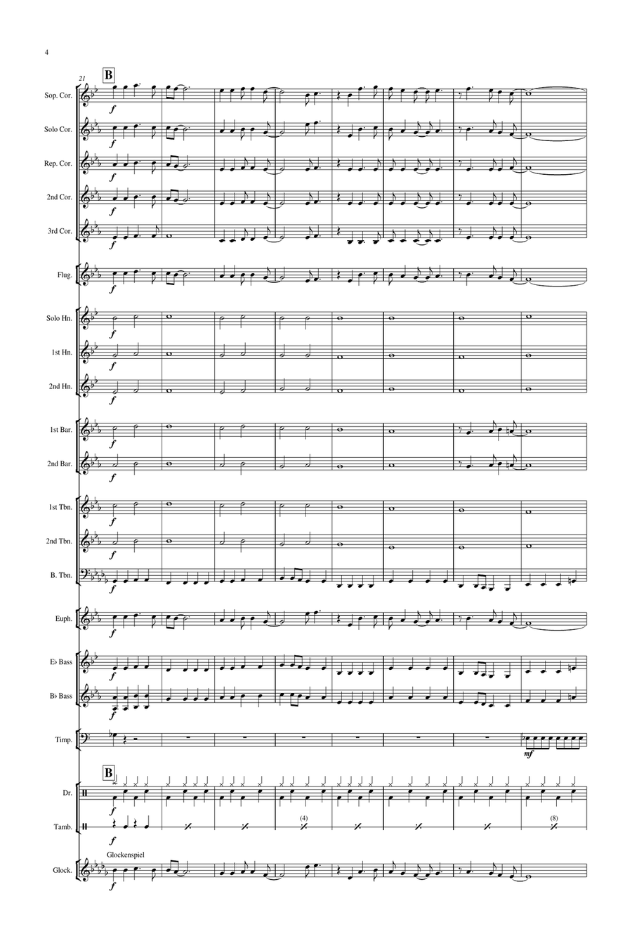 Daydream Believer Brass Band scores gallery preview page 5