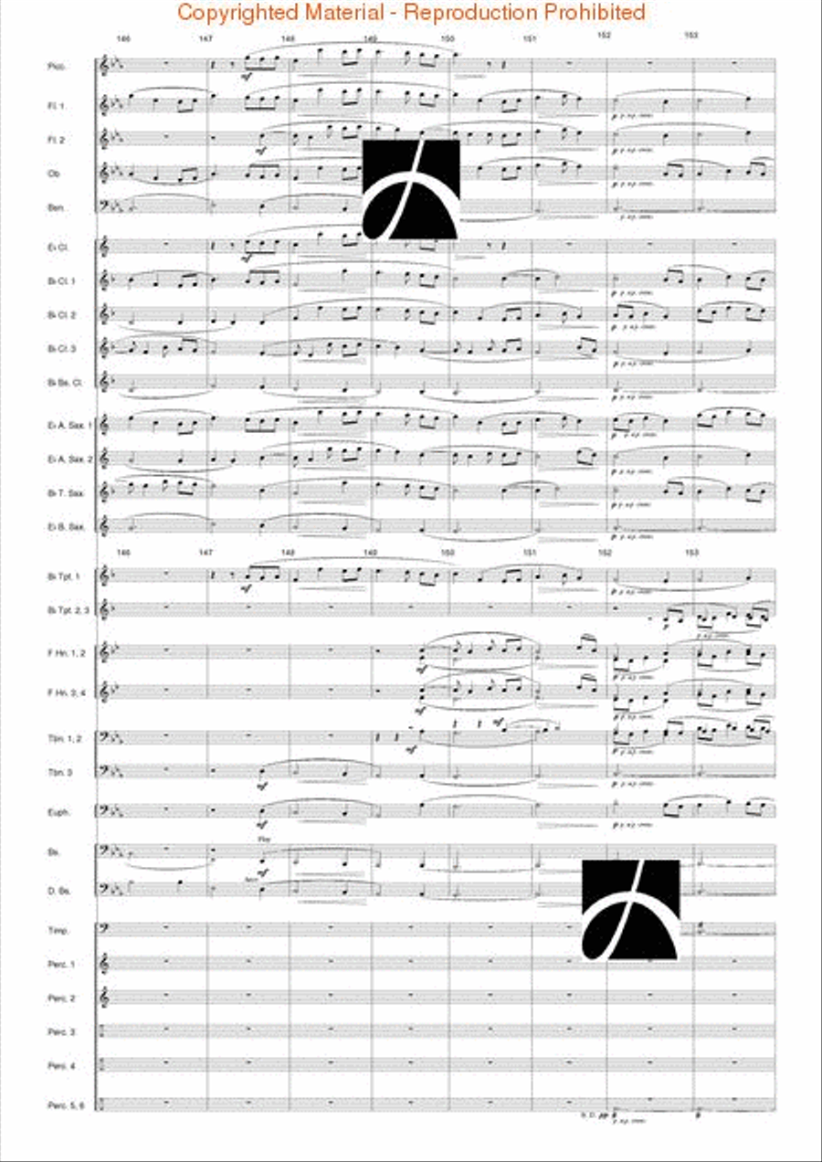 Hymn to the Infinite Sky Concert Band scores gallery preview page 29