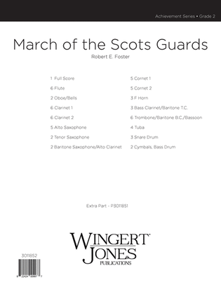 March Of The Scots Guards - Full Score