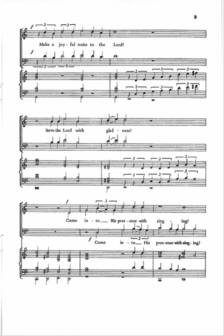 Psalm 100 Psalm 100 Choir scores gallery preview page 3