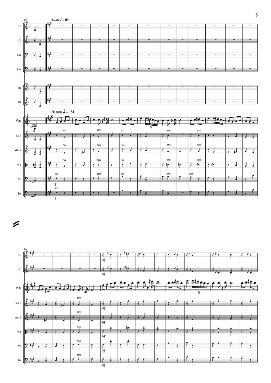 Béla Bartók - Romanian folk dances - arrangement for violin solo and orchestra