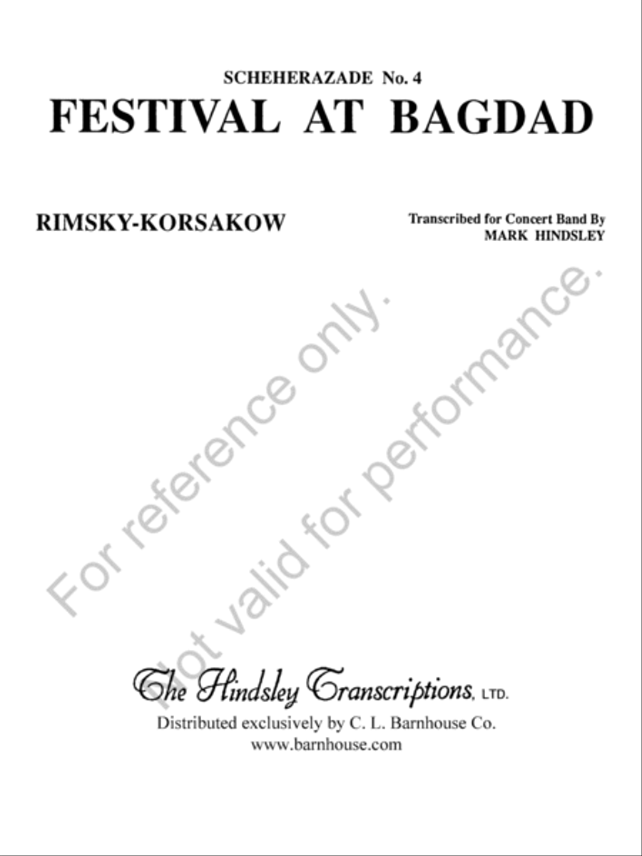 Scheherazade Scheherazade Concert Band scores gallery preview page 2