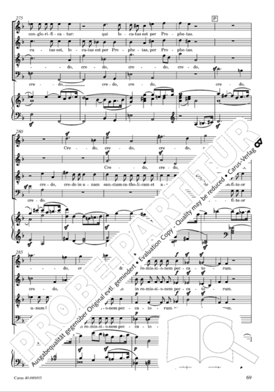 Missa solemnis Missa solemnis 4-Part scores gallery preview page 70