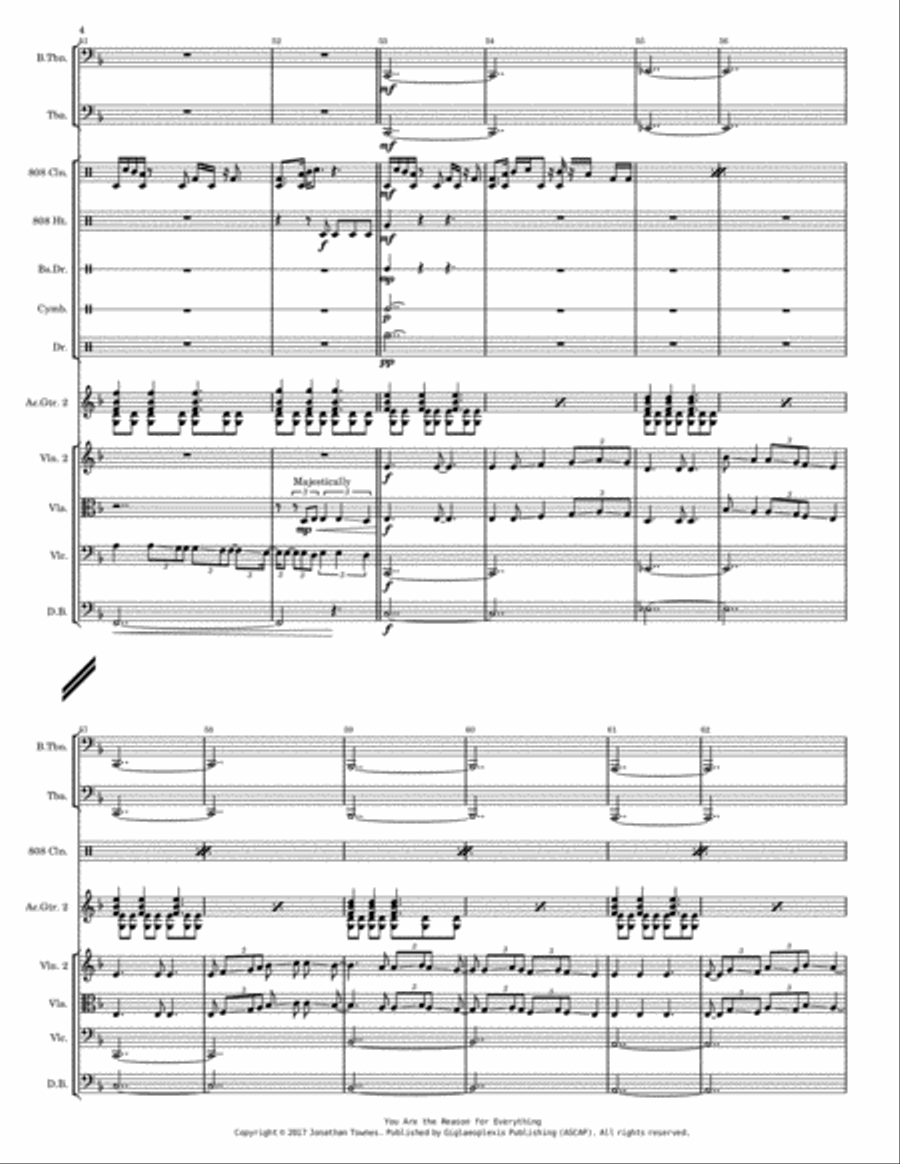 You Are the Reason for Everything - Full Score Percussion Ensemble scores gallery preview page 6