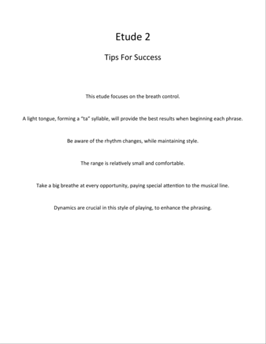 Etudes for the Developing Trumpet Player Trumpet Solo scores gallery preview page 6