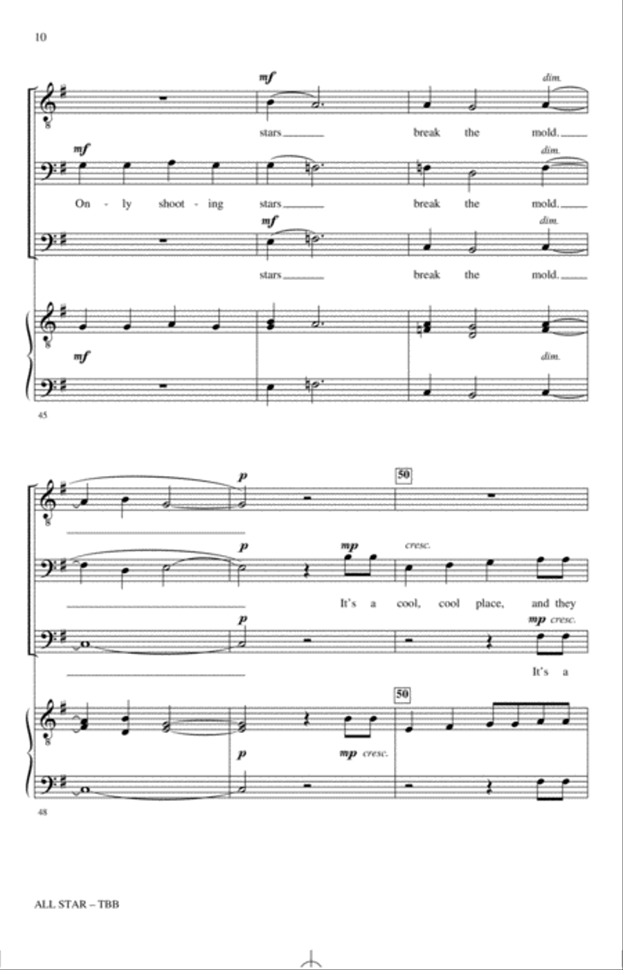 All Star (As an English Madrigal) (arr. Nathan Howe) 3-Part scores gallery preview page 9