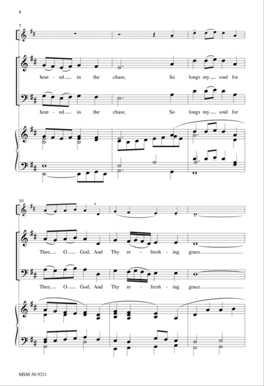 As Pants the Hart for Cooling Streams 2-Part scores gallery preview page 2