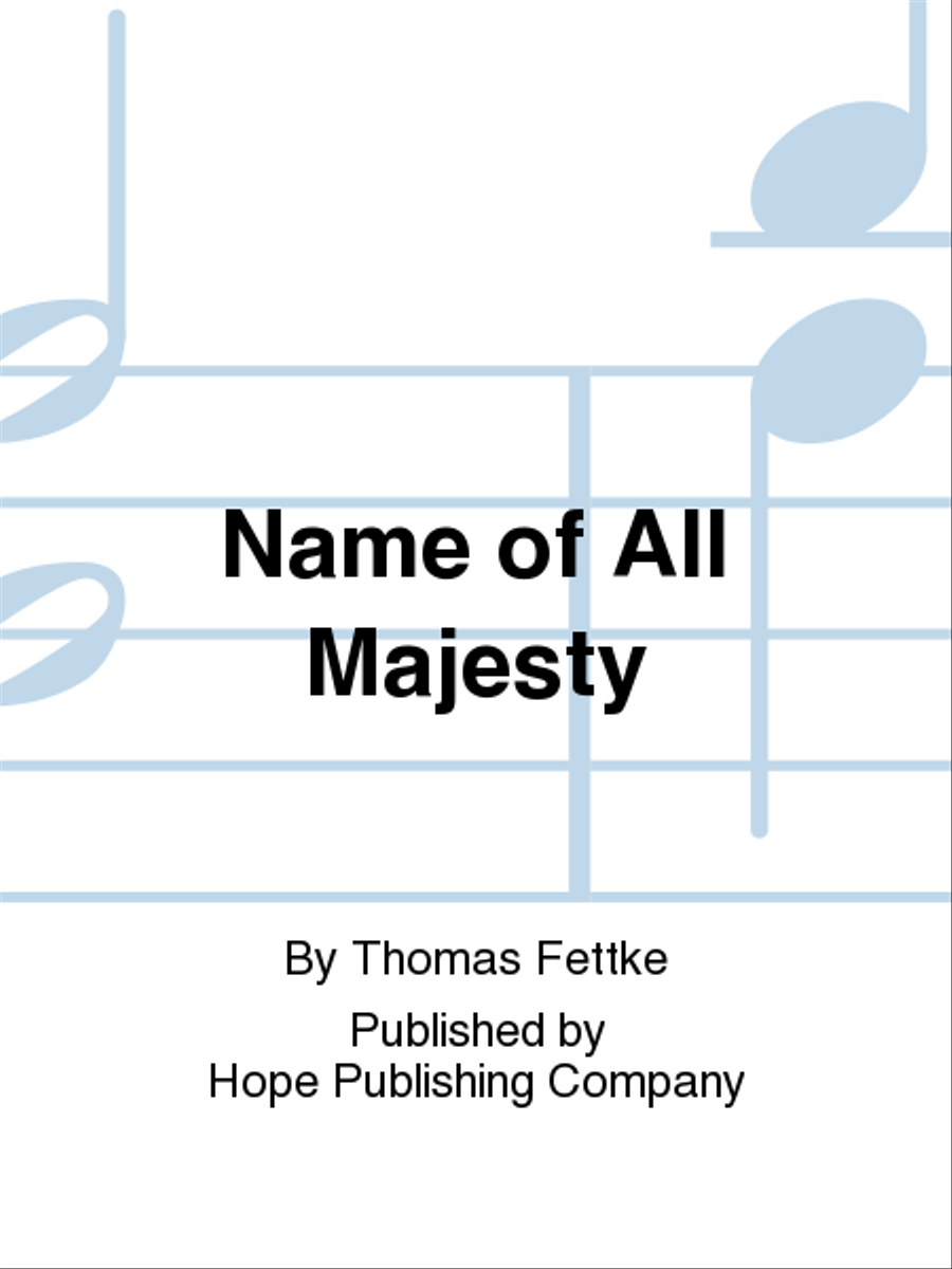 Name of All Majesty Choir scores gallery preview page 1