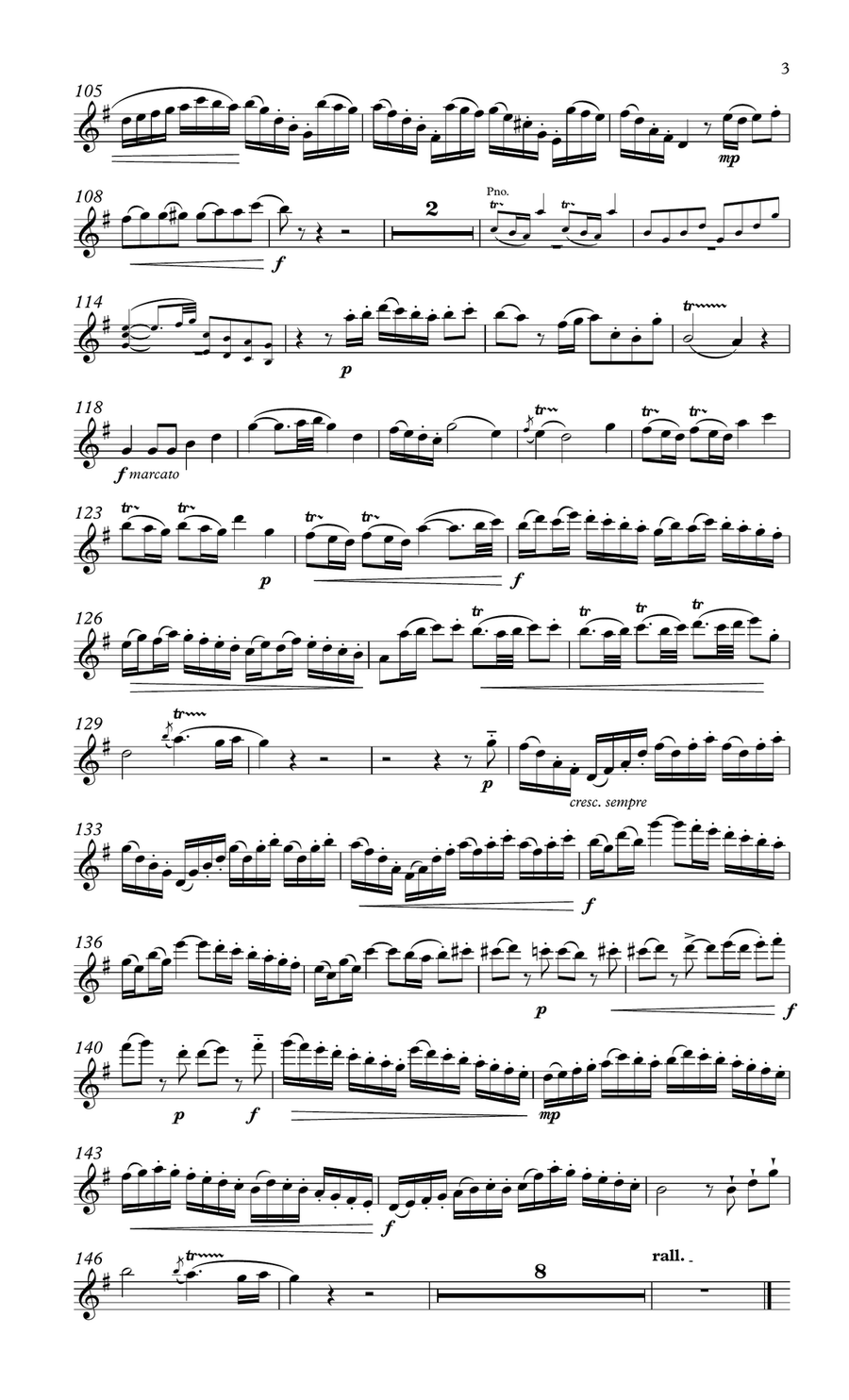 Quantz Concerto in G for flute Flute Solo scores gallery preview page 4