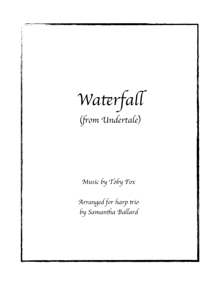 Waterfall (from Undertale) - Harp Trio Arrangement