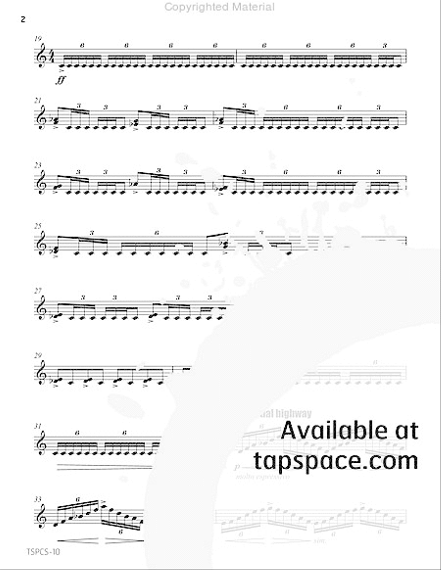 Mare Tranquillitatis Percussion scores gallery preview page 7