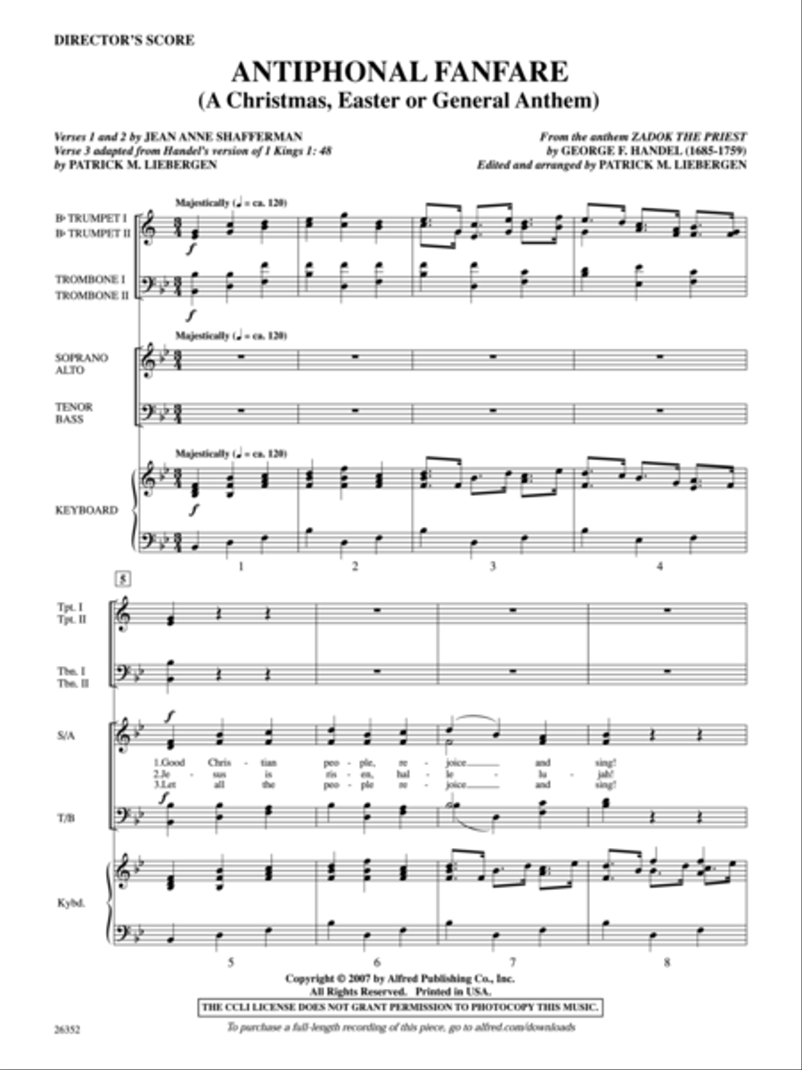 Antiphonal Fanfare Choir scores gallery preview page 2