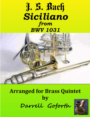 Bach: Siciliano from BWV 1031 for Brass Quintet