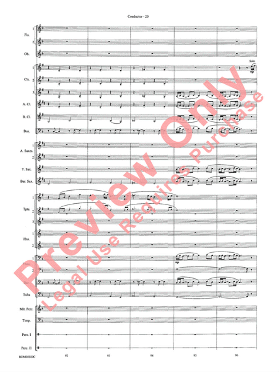 Prairiesong Concert Band scores gallery preview page 23