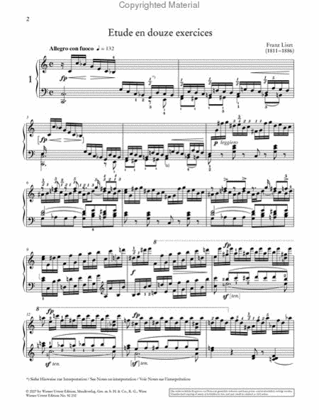 Etudes, Op. 1