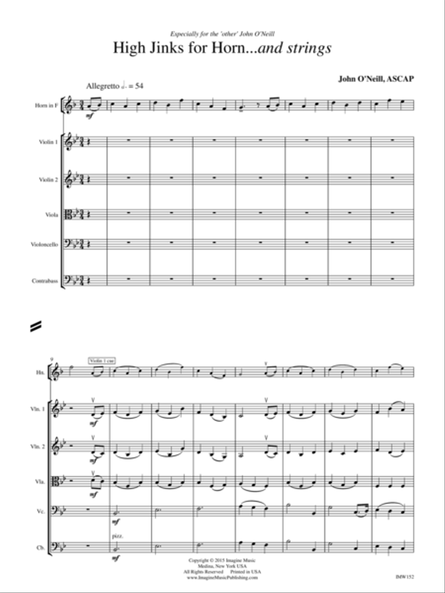 High Jinks Set of Parts scores gallery preview page 4