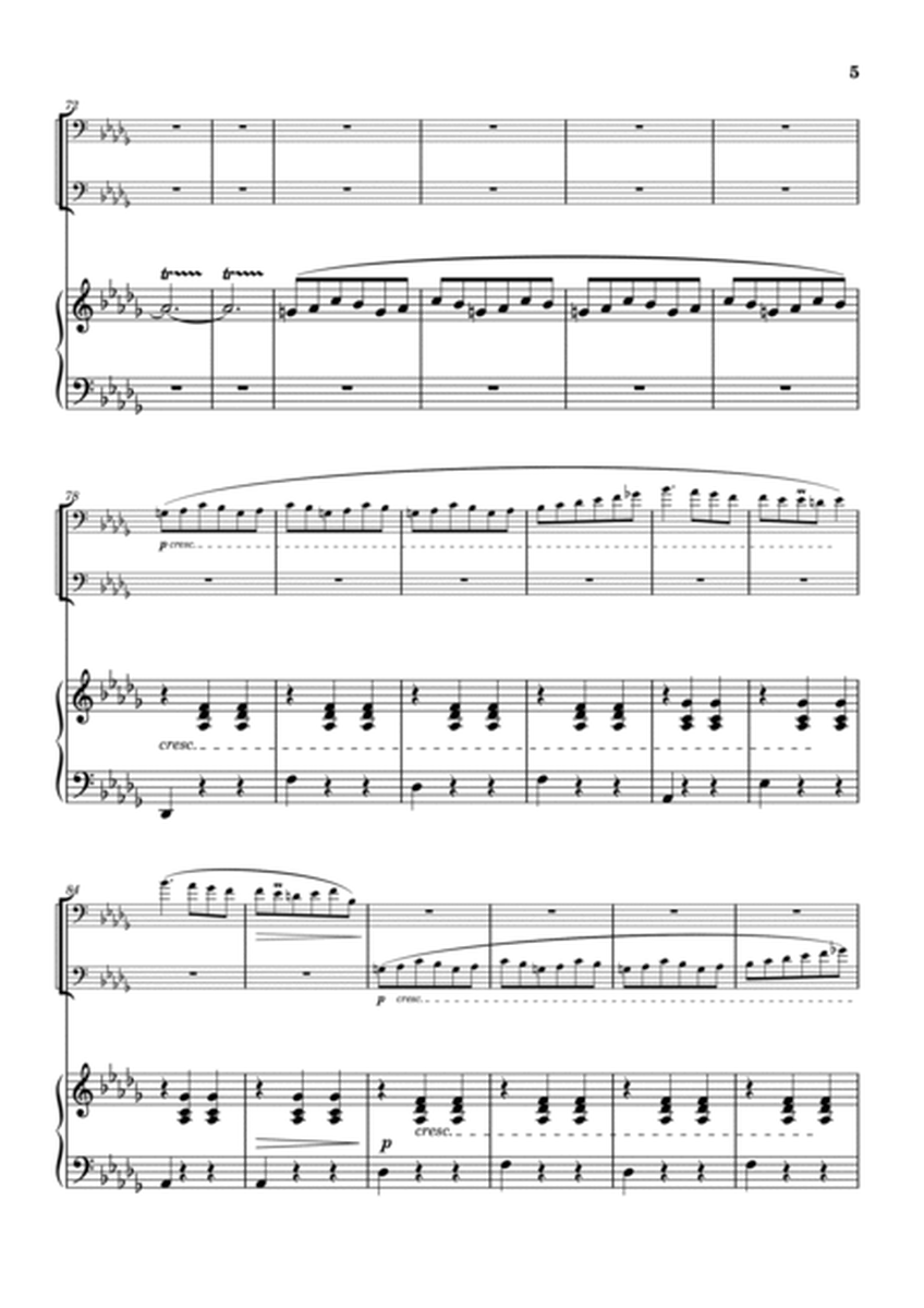 "Valse op.64-1" (Desdur) piano trio / Cello duet (1st edition) image number null