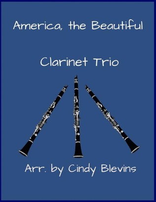 Book cover for America, the Beautiful, Clarinet Trio