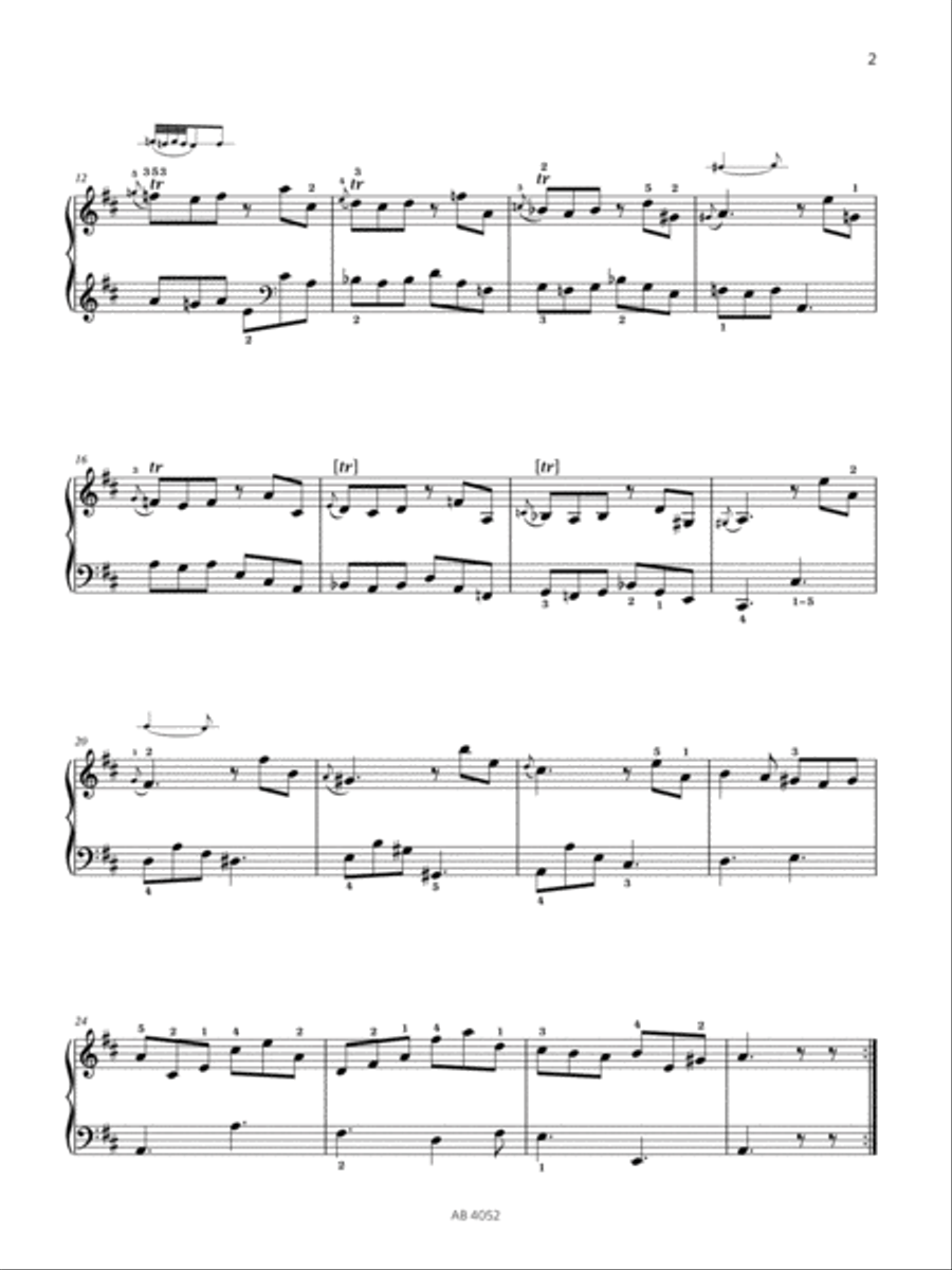 Giga in D (Grade 6, list A2, from the ABRSM Piano Syllabus 2023 & 2024) Piano Method scores gallery preview page 2