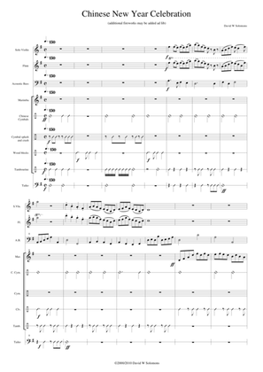 Chinese new year celebration for large ensemble (score only)