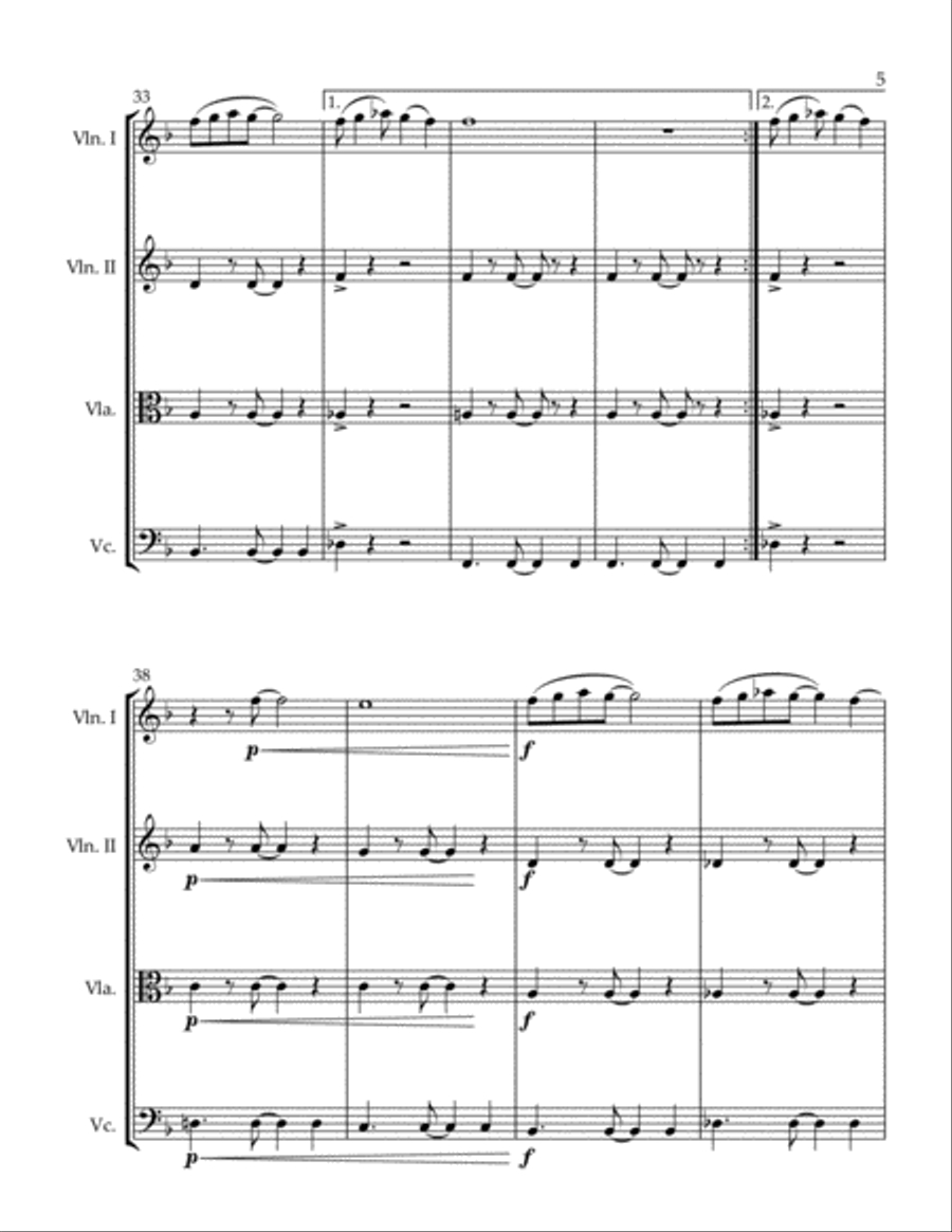 The Way I Am The Way I Am String Quartet scores gallery preview page 5