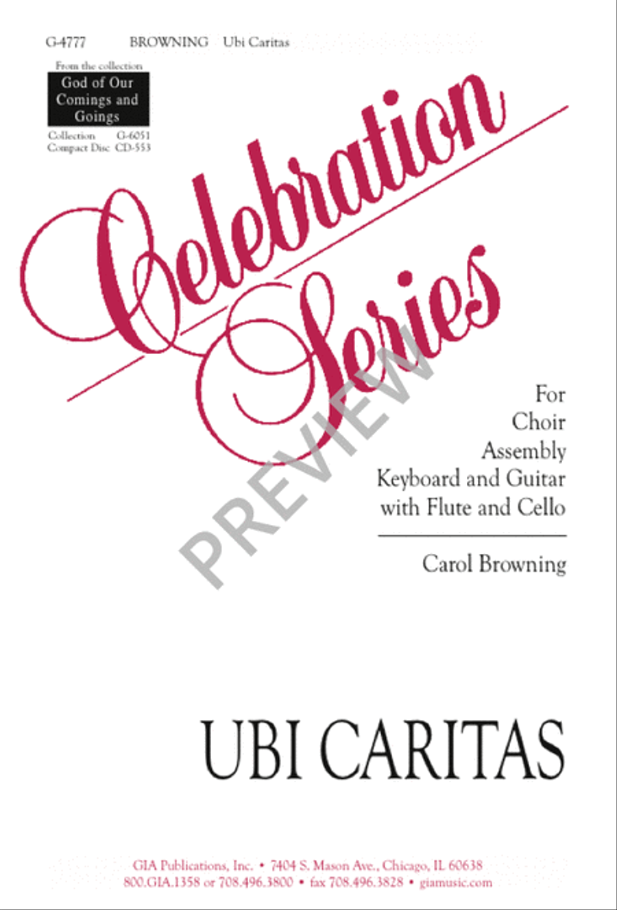 Ubi caritas 4-Part scores gallery preview page 1