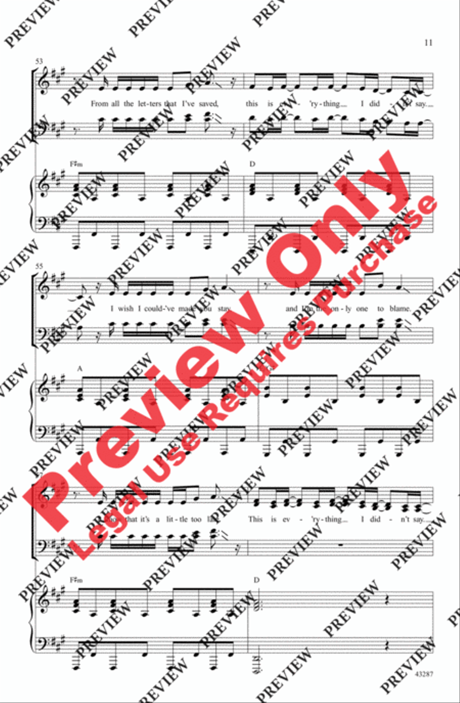 Everything I Didn't Say - SoundTrax CD (CD only) Choir scores gallery preview page 11