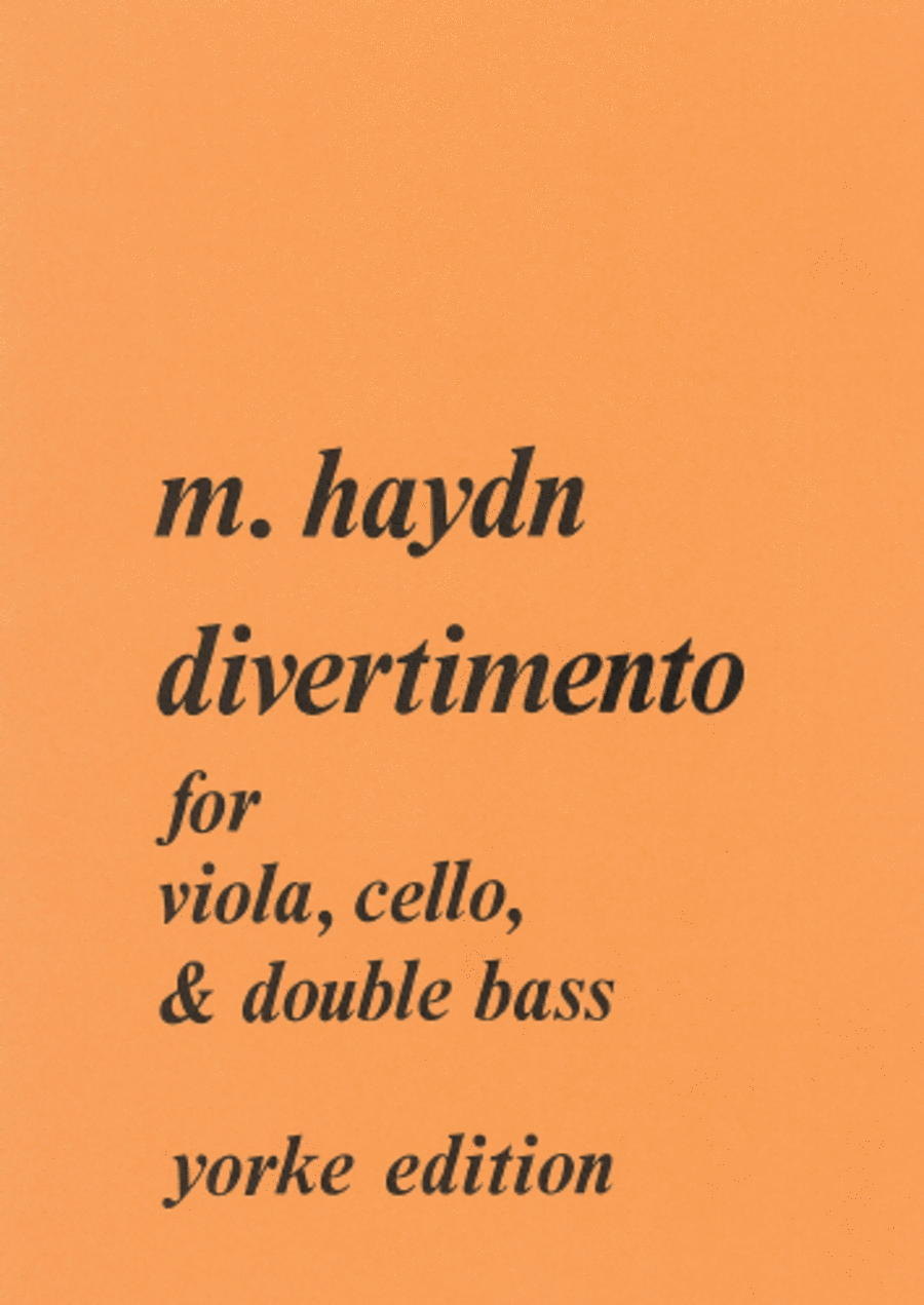 Divertimento. Vla, Cello & DB Cello scores gallery preview page 1