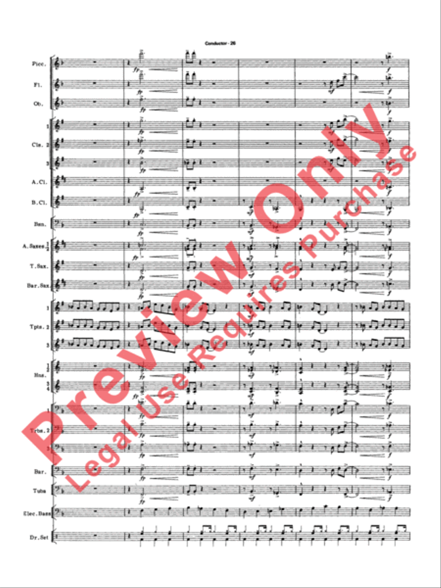 Big Band Spectacular Big Band Spectacular Concert Band scores gallery preview page 29