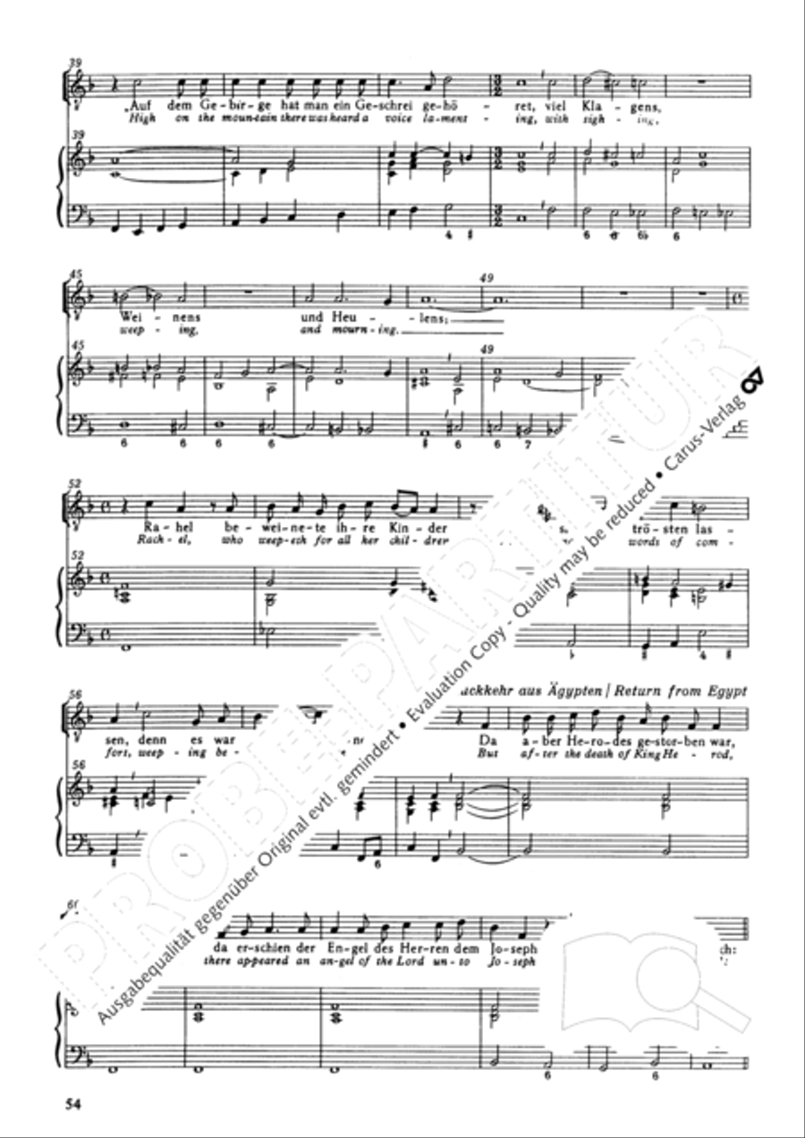Christmas History (Weihnachts-Historie, SWV 435) Score scores gallery preview page 53
