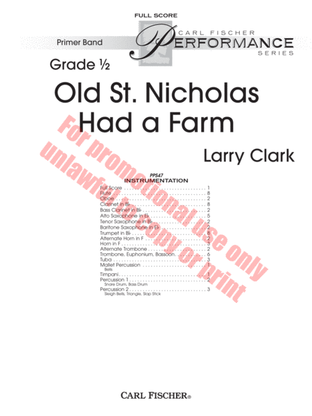 Old St. Nicholas Had a Farm image number null