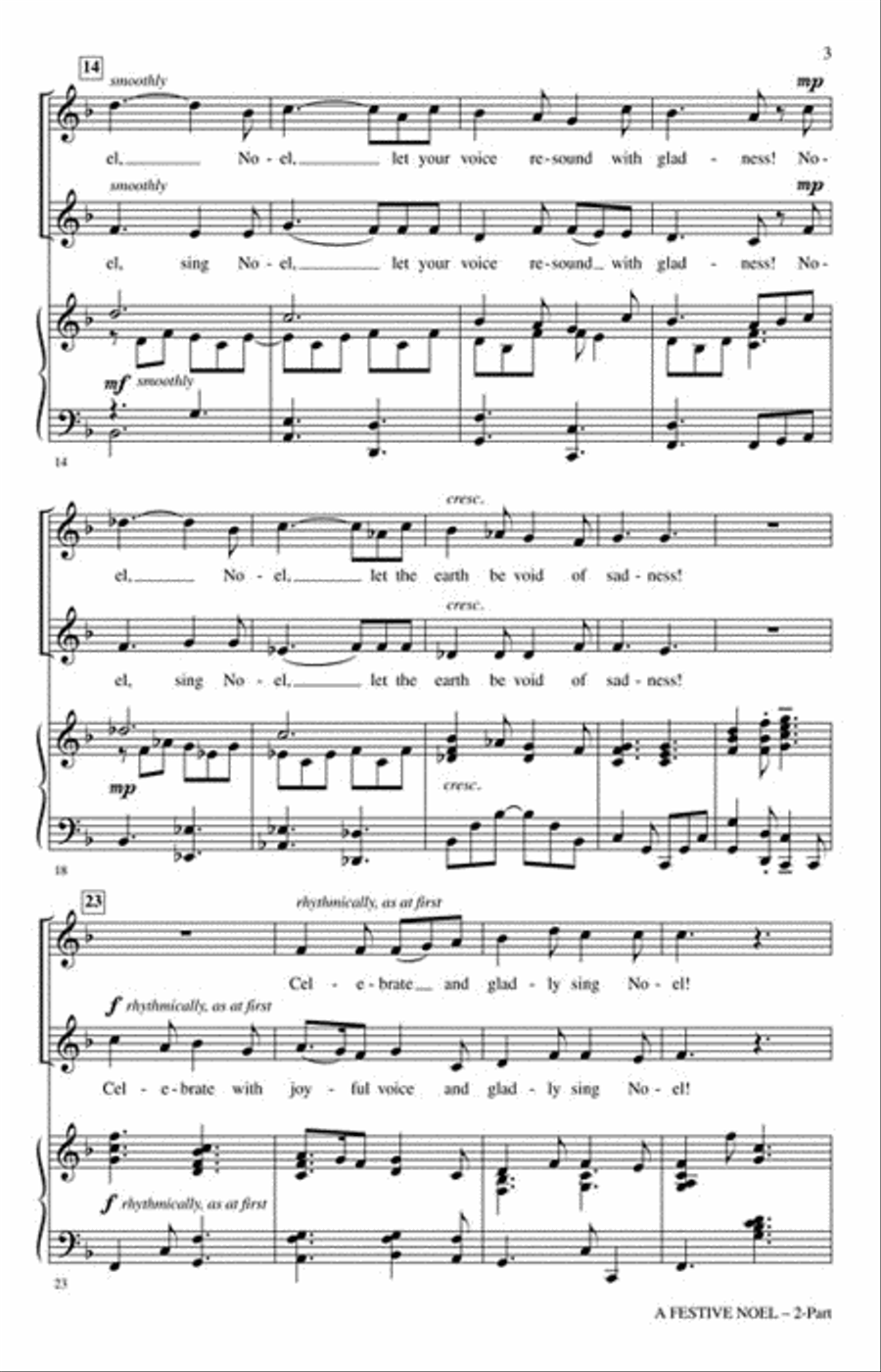 A Festive Noel 2-Part scores gallery preview page 3