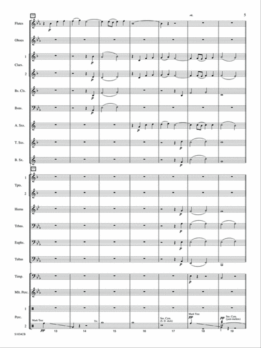Bold Adventure - Full Score Concert Band scores gallery preview page 5