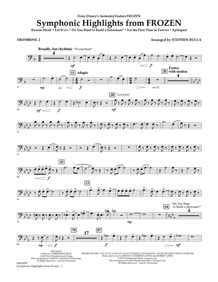 Symphonic Highlights from Frozen - Trombone 2