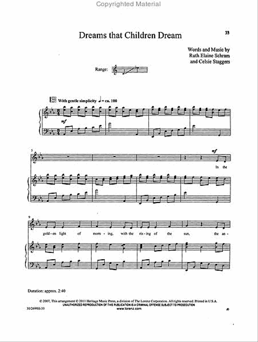 Dreams and Reflections - Medium-high Voice High Voice scores gallery preview page 4