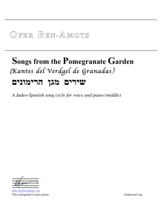 Songs from the Pomegranate Garden - for voice and piano
